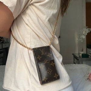 Louis Vuitton Vintage Monogram Cigarette / Card holder on chain